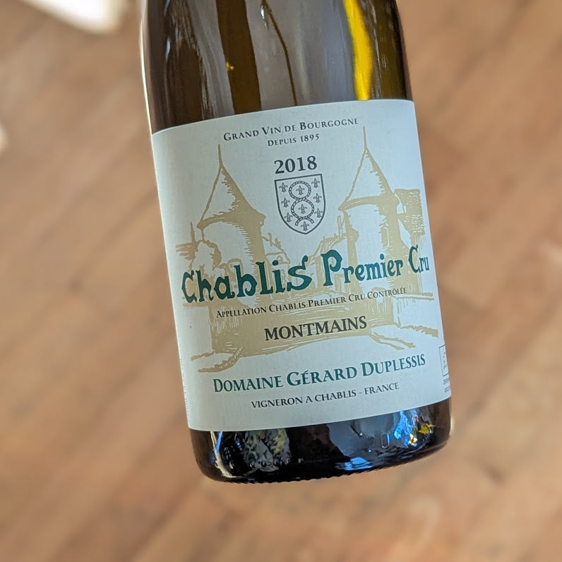 Gérard Duplessis Chablis 1er Cru Montmains 2018