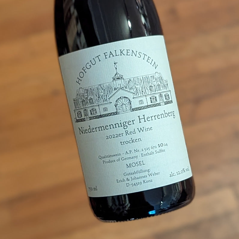 Hofgut Falkenstein Rotwein Trocken Niedermenniger Herrenberg AP10 2022