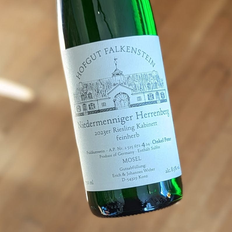 Hofgut Falkenstein Riesling Spätlese Feinherb Niedermenniger Herrenberg AP4 Onkel Peter 2023 Germany-Mosel-White MCF Rare Wine - MCF Rare Wine