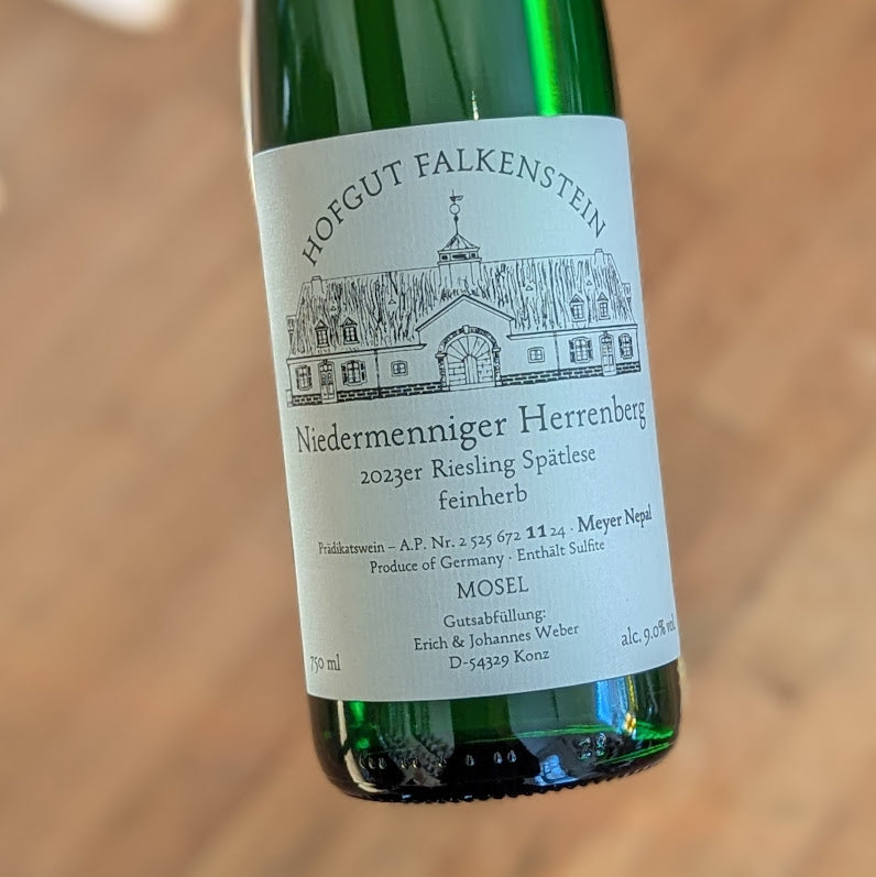 Hofgut Falkenstein Riesling Spätlese Feinherb Niedermenninger Herrenberg AP11 Meyer Nepal 2023