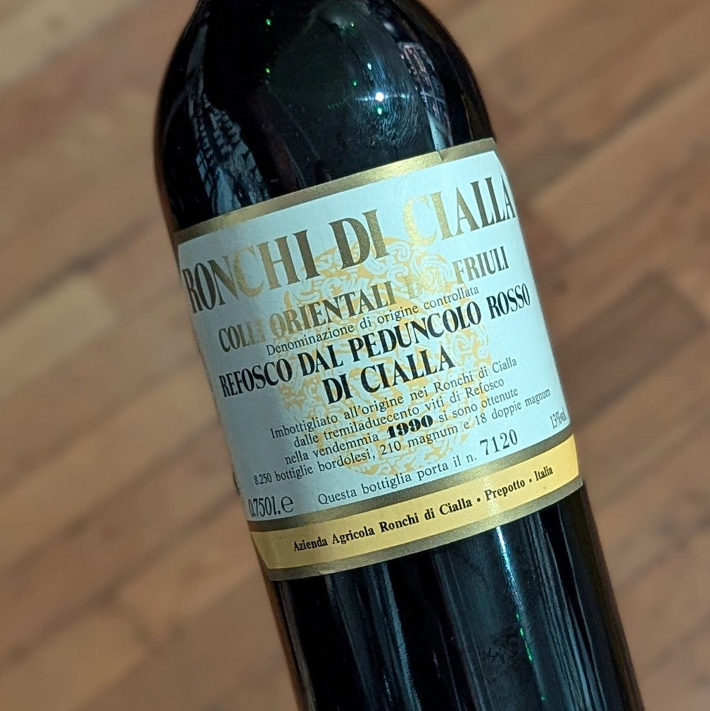 Ronchi di Cialla Refosco Colli Orientali 1990 Italy-Friuli-Venezia Giulia-Red MCF Rare Wine - MCF Rare Wine