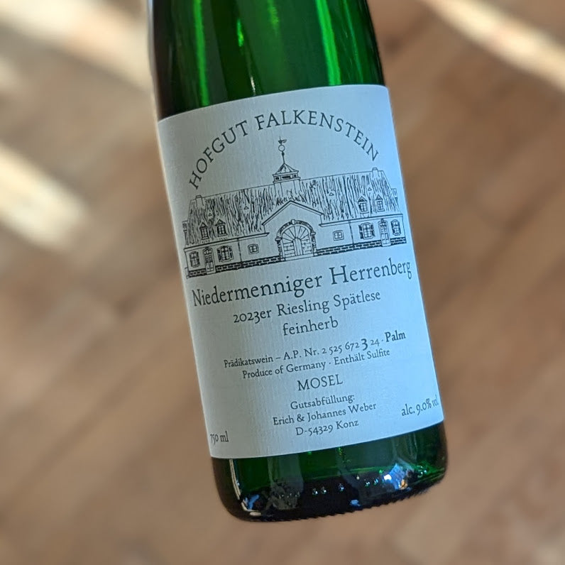 Hofgut Falkenstein Riesling Spätlese Feinherb Niedermenninger Herrenberg AP3 Palm 2023