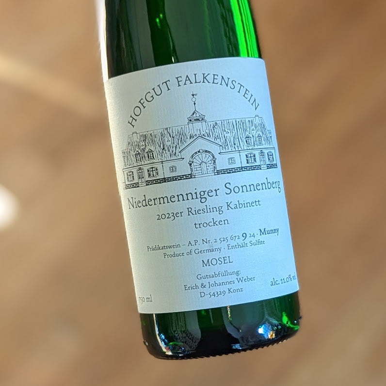 Hofgut Falkenstein Riesling Kabinett Trocken Niedermenniger Sonnenberg AP9 Munny 2023